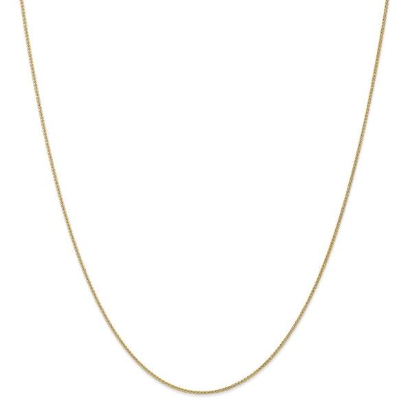 Length Options 10k Wg 1mm Spiga Pendant Chain 16 18 20 24