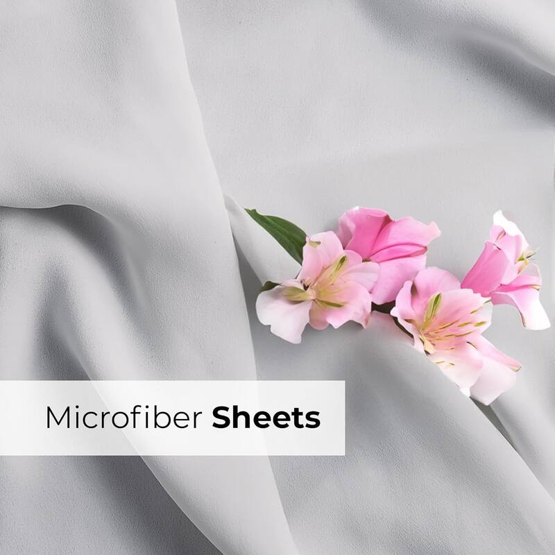 CGK Linens 6 Piece Extra Deep Pocket Microfiber Hotel Luxury Bed Sheets Set