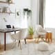 Art Leon Classical Swivel Office Accent Arm Chair with Golden Legs