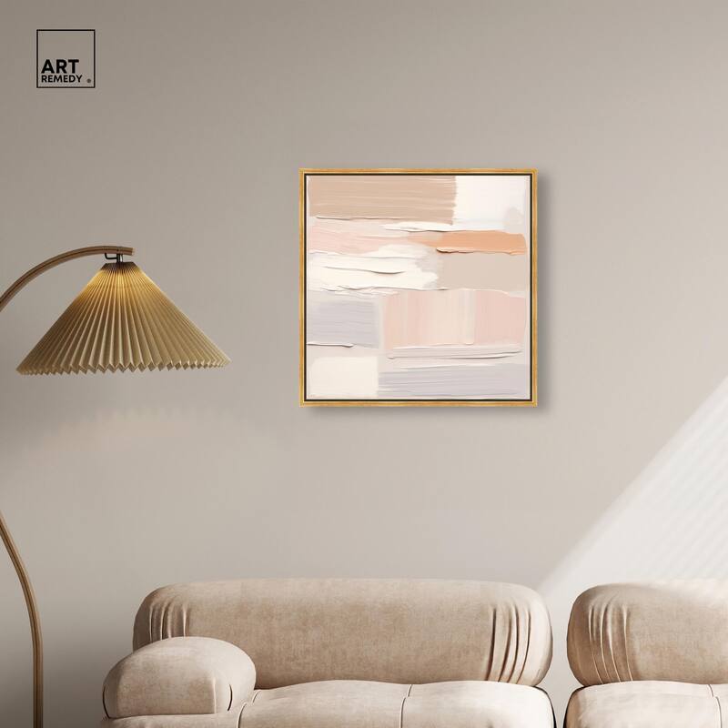 Roseate Cream Tones III Canvas by Art Remedy