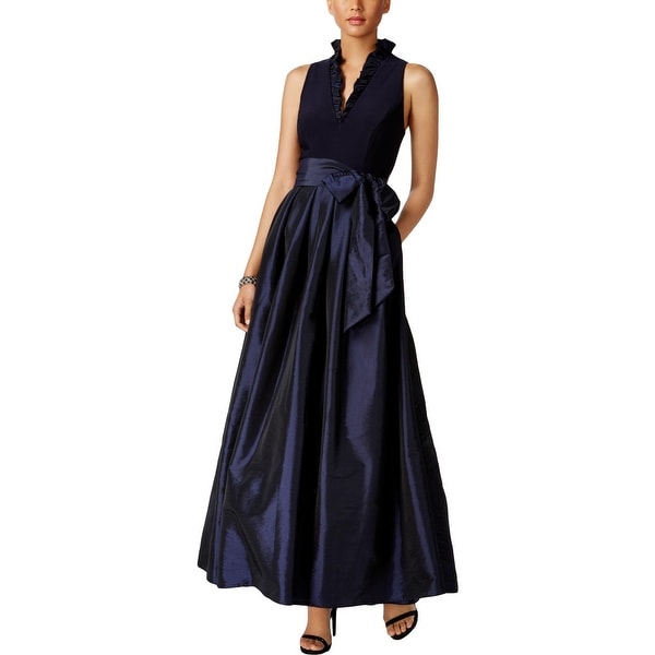 Jessica Howard Womens Evening Dress Formal Pleated