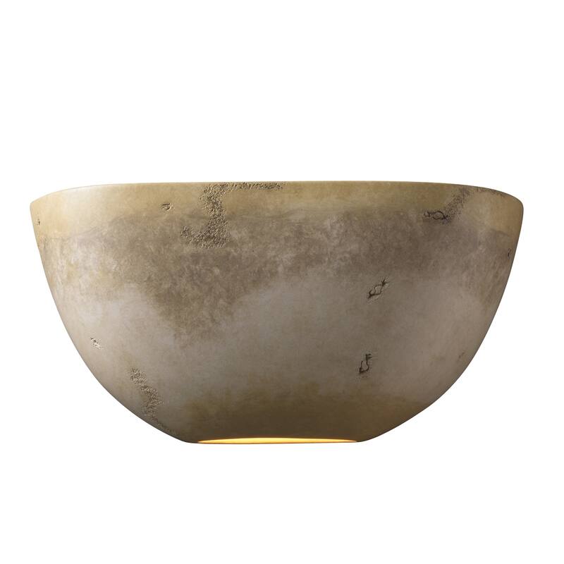 Justice Design Ambiance ADA Greco Travertine Pocket Wall Sconce