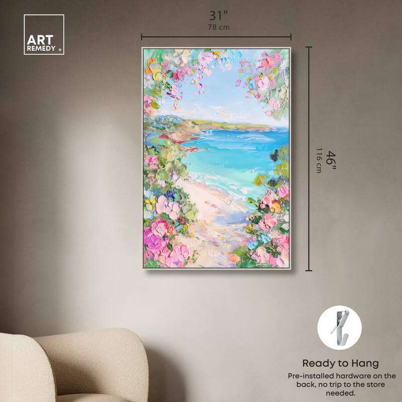 Hillside Harbor View II Canvas by Art Remedy
