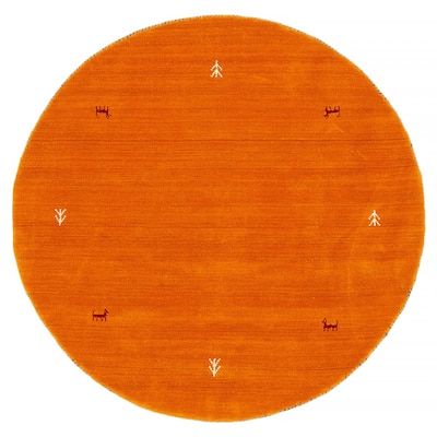 Kashkuli Gabbeh Burnt Orange Rug 3'11" x 3'11" - 3'11 x 3'11