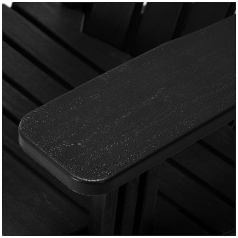 Polytrends Coastline Outdoor Poly Adirondack Chair with Ottoman