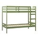 preview thumbnail 14 of 12, Transitional Style Modern Simple Solid Wood Twin Over Twin Bunk Bed,