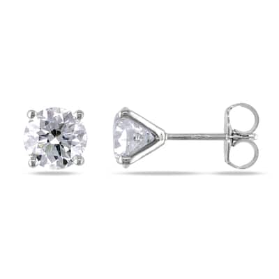 Miadora 2ct TDW Diamond Stud Earrings in 14k White Gold