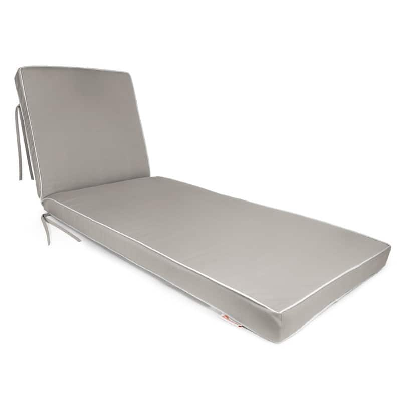 Sunbrella Contrast Corded Chaise Cushion by Austin Horn Classics - Dove