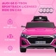 preview thumbnail 3 of 16, Qaba Audi Q8 e-tron Sportback Licensed 12V Kids Ride on Car, Battery Powered Kids Electric Car Remote 4 Spring Suspension Wheels