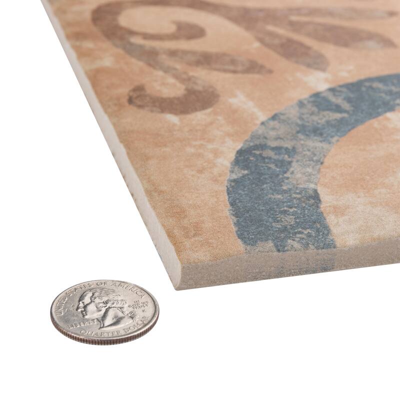 Merola Tile Americana Newton 8-3/4" x 8-3/4" Porcelain Floor and Wall Tile