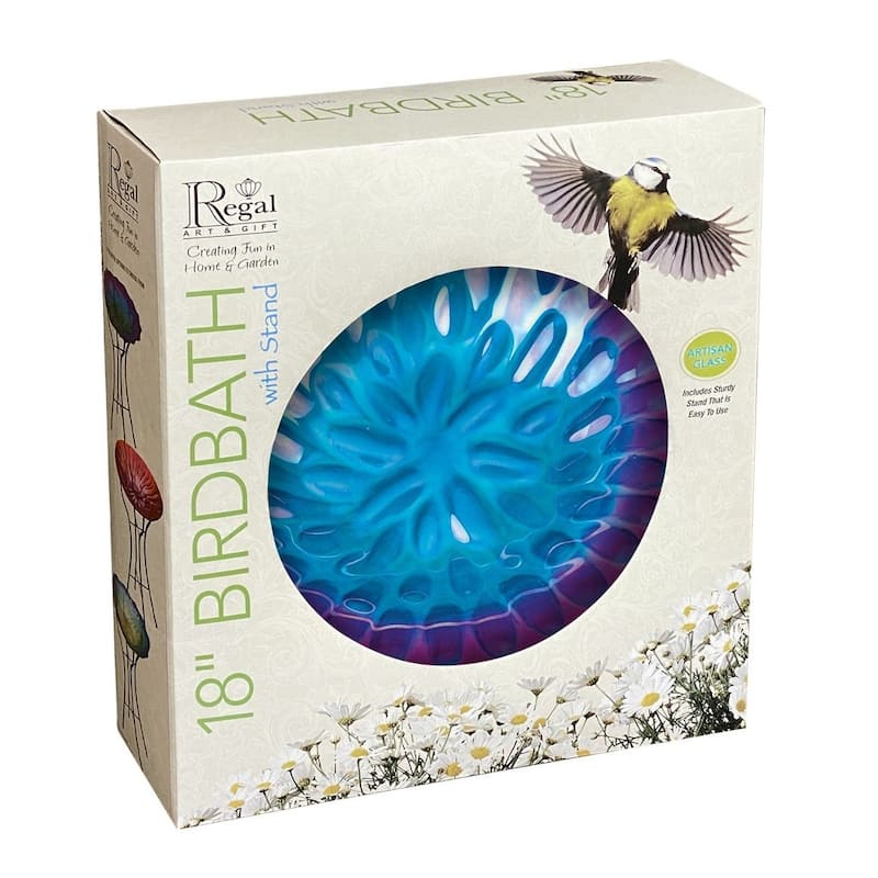 18 Birdbath with Stand - Honeycomb