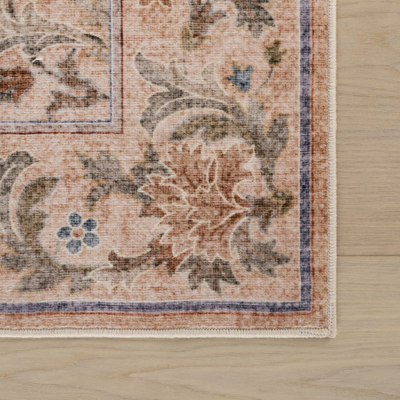 Nuloom Carivelle Floral & Paisley Washable Rug