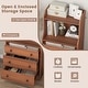 preview thumbnail 6 of 8, Gymax 3-Drawer Dresser 44'' Tall Wood Storage Organizer Chest w/ 2