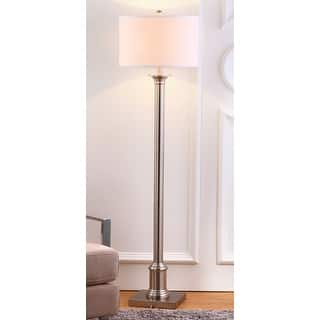 SAFAVIEH Lighting 60-inch Livia Nickel Floor Lamp