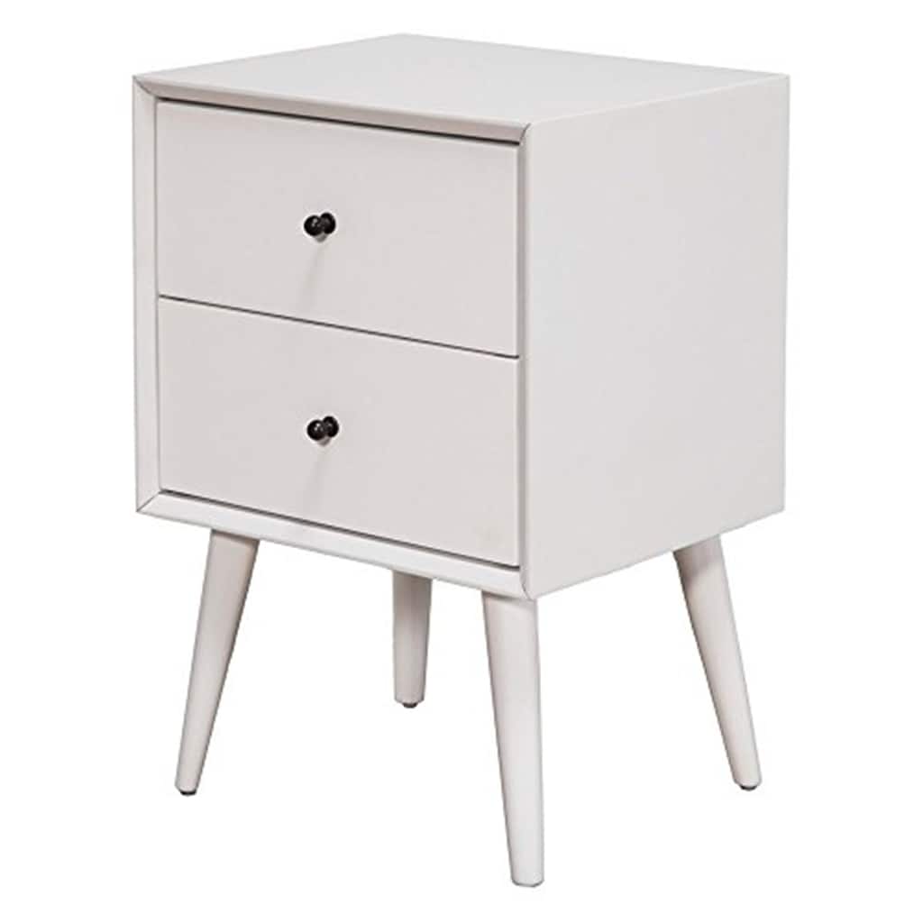 Carmel Two-Drawer Nightstand with Simple Design and Convenient Bedside Storage