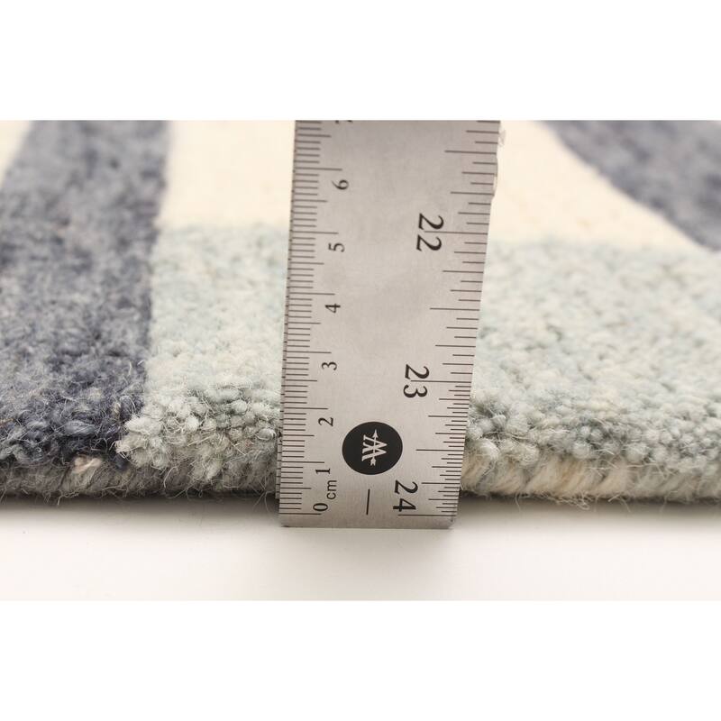 ECARPETGALLERY Hand Tufted Timeless Cream Wool Rug - 5'0 x 8'2