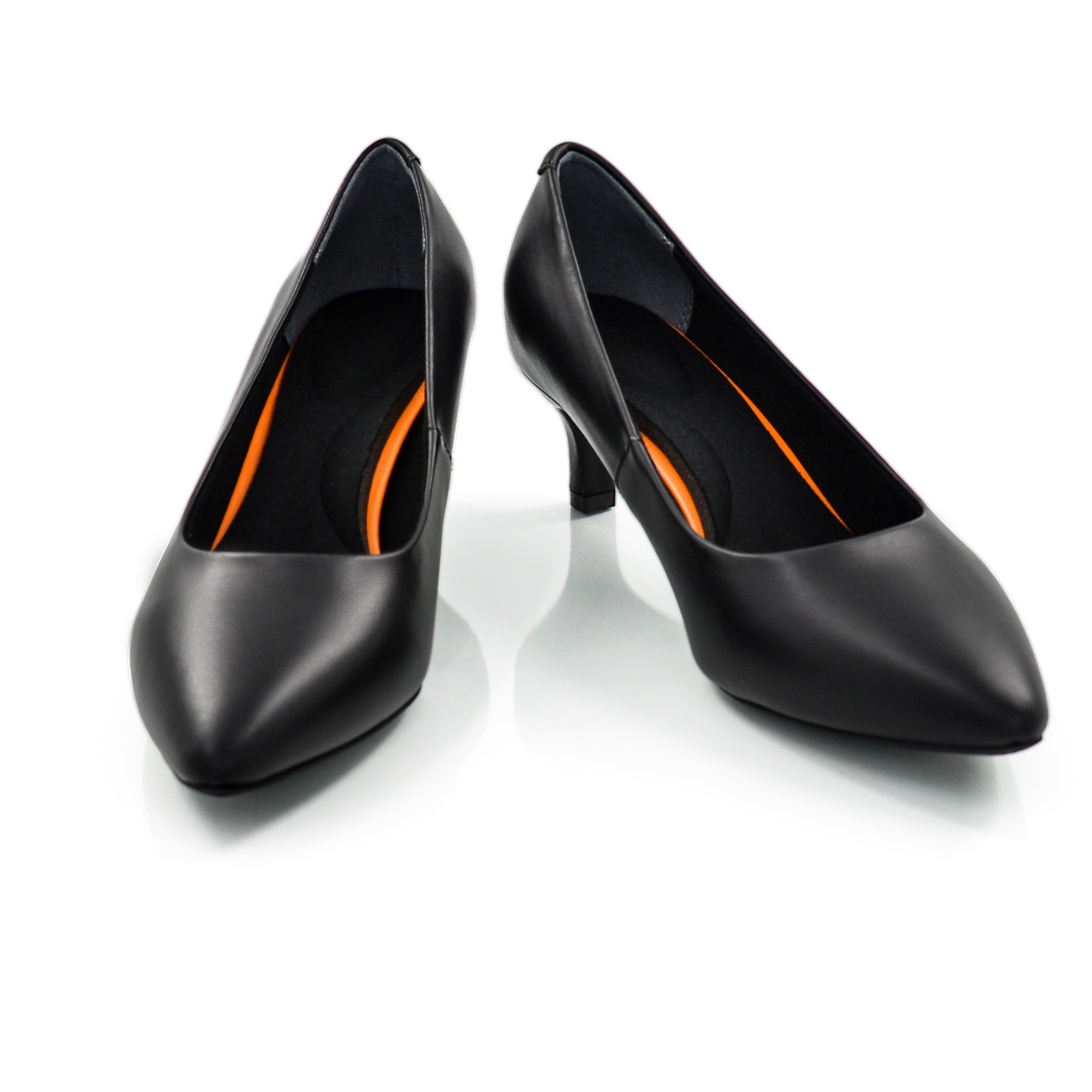 womens black dress shoes 2 inch heels