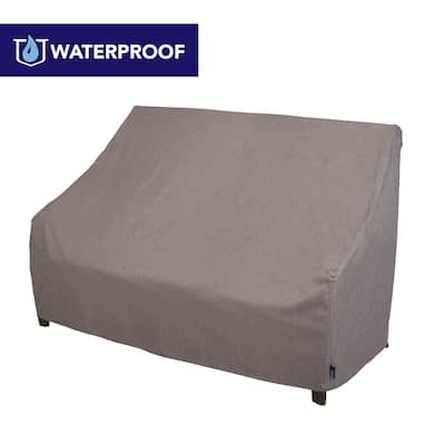 Modern Leisure Garrison Waterproof Outdoor Patio Loveseat Cover, 82.5"W x 38"D x 38.25"H, Heather Gray