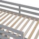 preview thumbnail 36 of 50, Pine Bunk Bed with Desk, Drawers, Movable Lower Bed, and Guardrail
