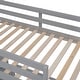 preview thumbnail 11 of 10, Twin Over Full Bunk Bed With Desk,Solid Construction for Bedroom