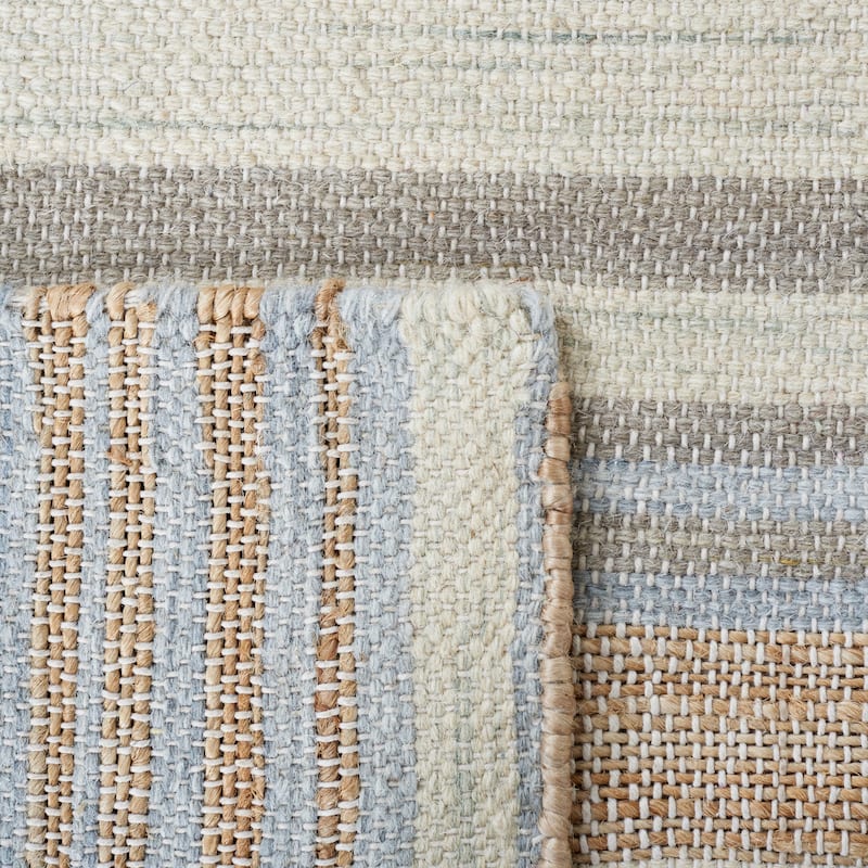 SAFAVIEH Handmade Kilim Dvira Stripe Jute & Wool Rug