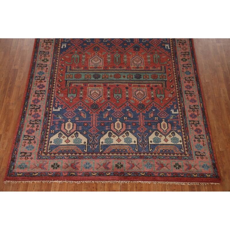 Traditional Sirjan Oriental Area Rug Handmade Wool Carpet - 7'9"x 10'0"