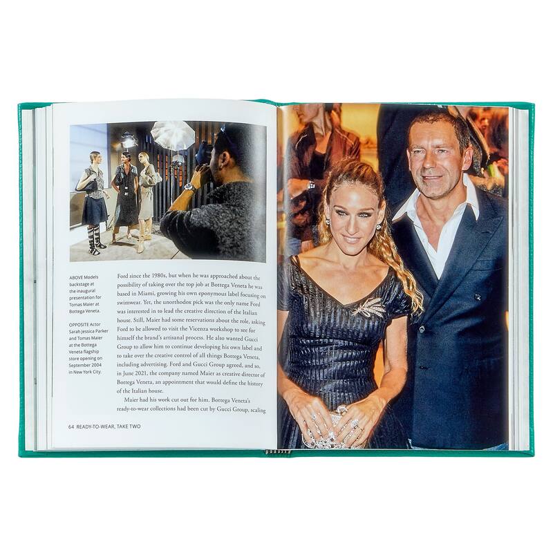 Graphic Image Little Book of Botega Coffee Table Book, Leather, Jade