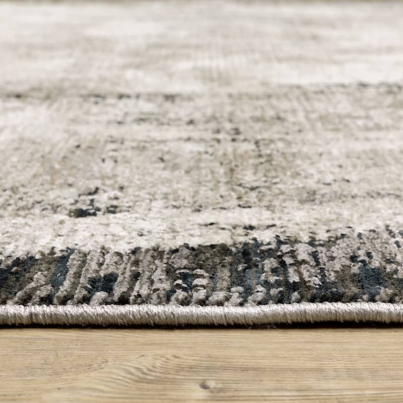 Style Haven Nelson Industrial Abstract Grey/ Ivory Indoor Area Rug