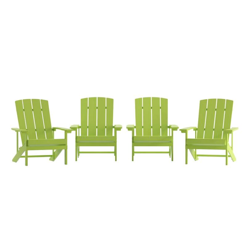 All-weather Poly Resin Wood Outdoor Adirondack Chair (Set of 4)