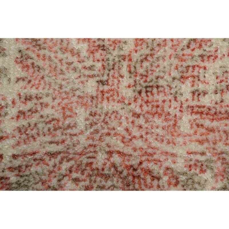 Hand Knotted Oriental Viscose Silk Carpet Modern Abstract Multi-Colored Abstract Area Rug - 6' 7'' X 4' 7''