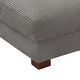 preview thumbnail 22 of 56, Modern Corduroy Fabric Oversized Accent Ottoman