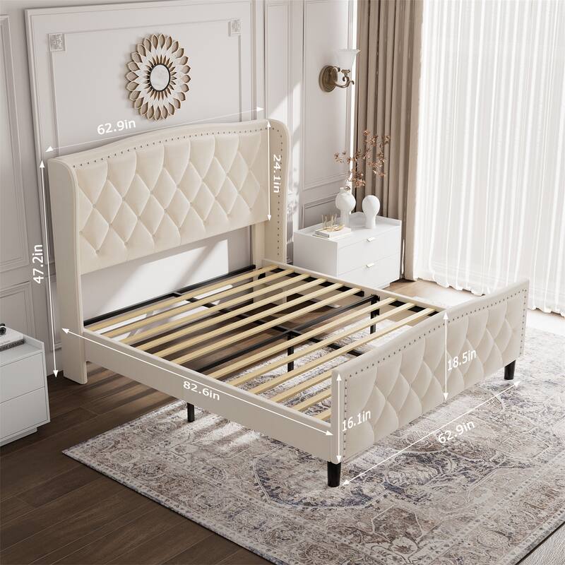 Modern Upholstered Platform Bed