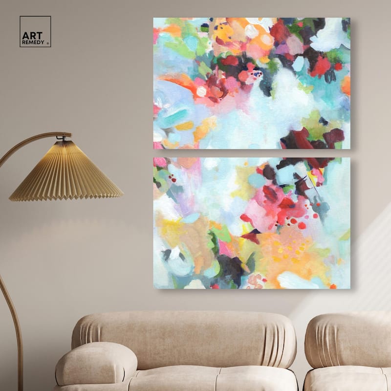 Play of Light Canvas Set of 2 by Art Remedy, Gallery Wrapped