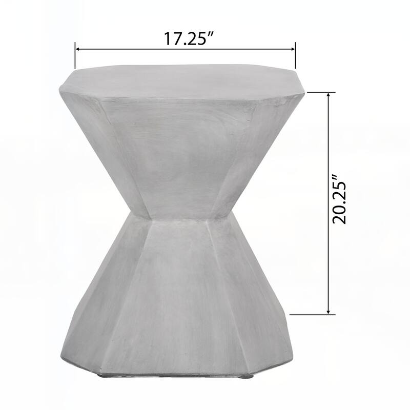 Outdoor LightWeight Concrete Side Table