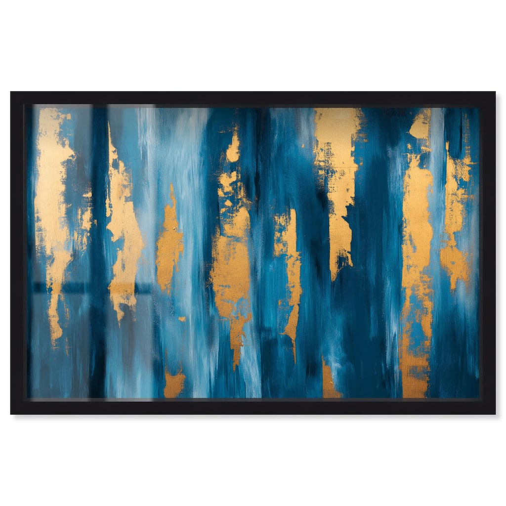 Dark Texture Golden Touch II Shadowbox by Art Remedy