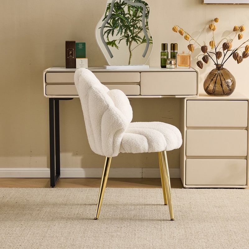 Shell-Shaped Vanity Chair