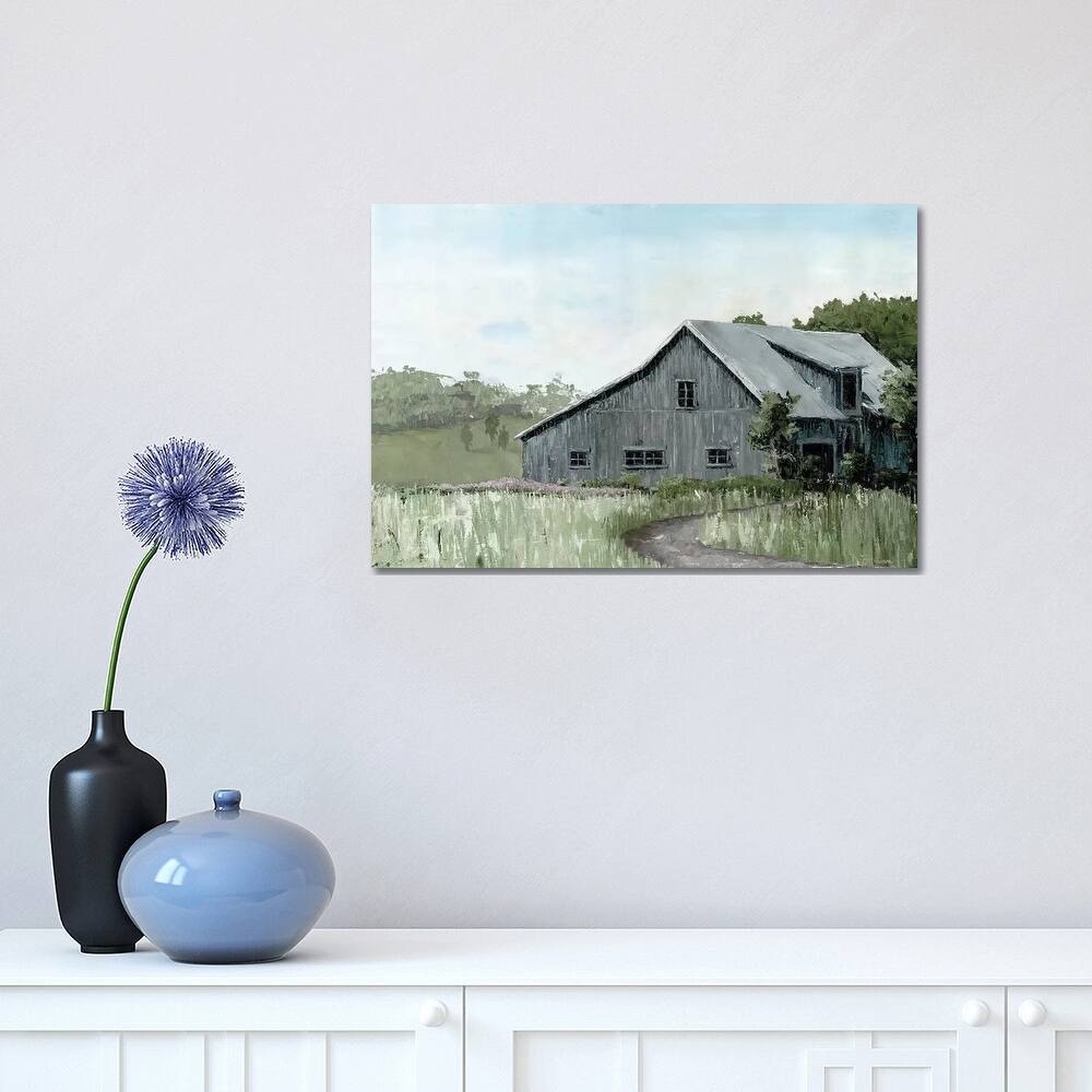 iCanvas "Flower Field Barn" by Marie Elaine Cusson Canvas Print