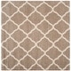 preview thumbnail 31 of 145, SAFAVIEH Hudson Shag Ariola Trellis 2-inch Thick Rug 3' Square - Beige/Ivory