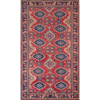 Kerman Persian Vintage Runner Rug Hand-Knotted Wool Carpet - 3'5" x 6'6"