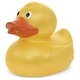 preview thumbnail 1 of 5, DolliBu Metallic Yellow Duck Bath Buddy Squirter For Toddlers - 2.7Lx2.2Wx2.3H inches