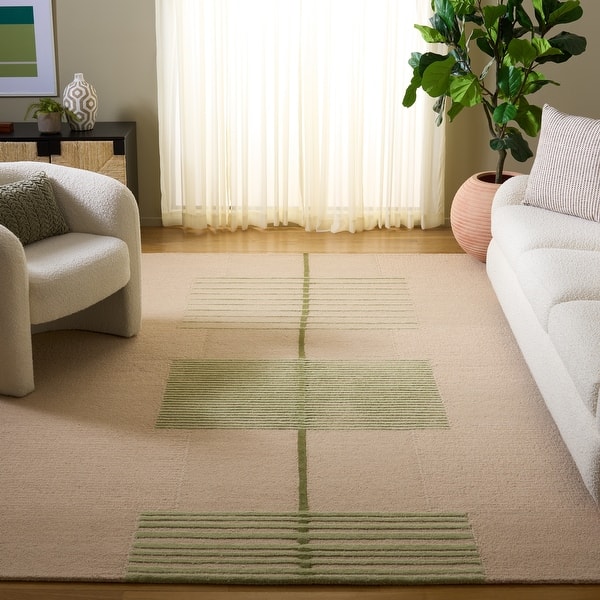 slide 2 of 22, SAFAVIEH Handmade Genre Hans Mid-Century Modern Wool Rug