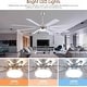 preview thumbnail 2 of 11, Kviflon 72 Inches 8 Blades Ceiling Fan with Light for indoor or Outdoor Patio Garage Large Living Room - 72 Inches