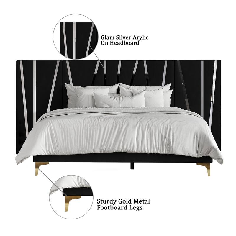 CraftPorch Contemporary Luxury Wall Panel Bed