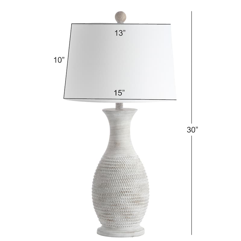 SAFAVIEH Lighting Bentlee Grey 30-inch LED Table Lamp (Set of 2) - 15"x15"x30"