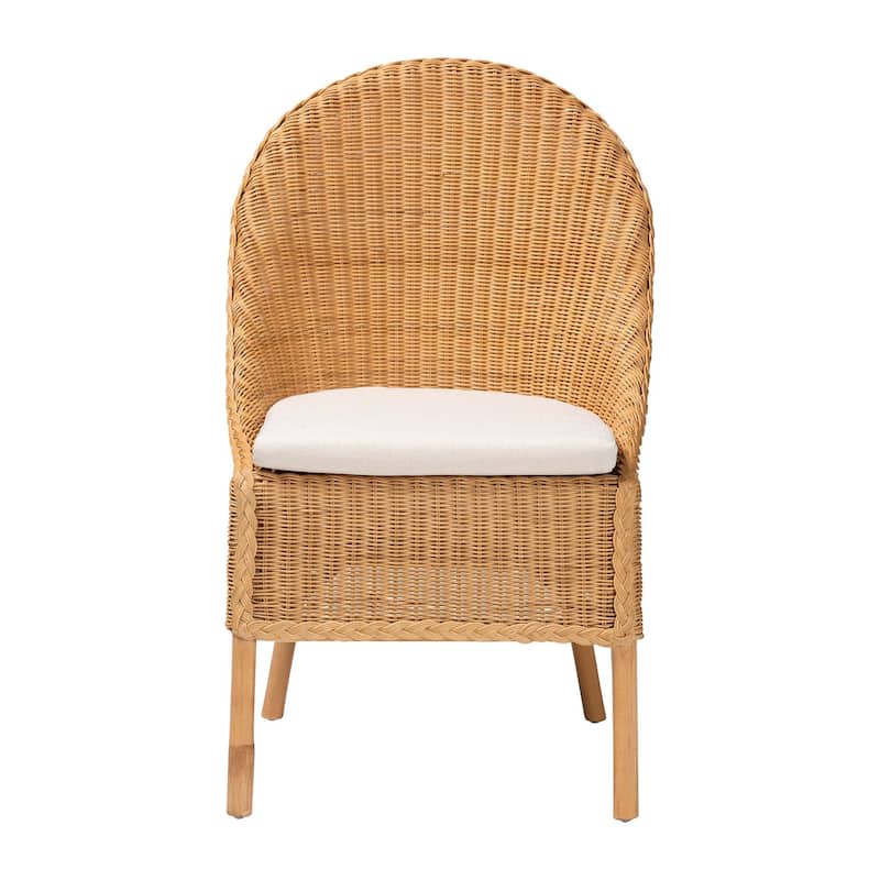 Camelia Bohemian Light Honey Rattan Dining Chair
