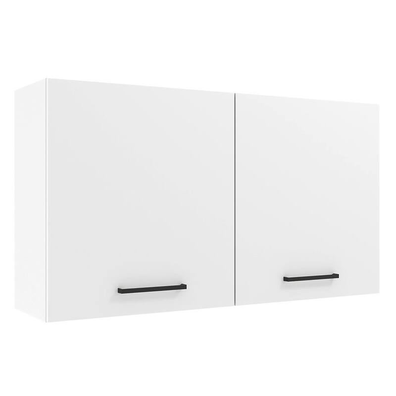 Madesa Garage and Utility Room Wall Storage Cabinet with 2 Doors and Shelves 47 In Organization Unit - White