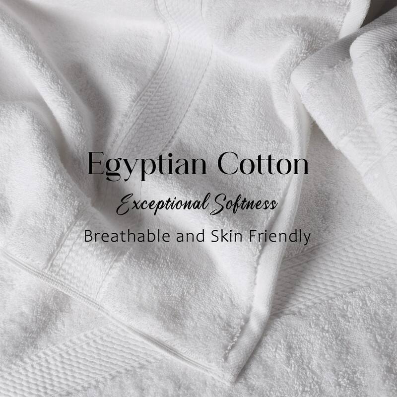 Superior Luxury Egyptian Cotton Bath Towel Set of 2 Ultra Plush, Heavyweight, Absorbent Spa & Hotel Quality Bath Towels Set