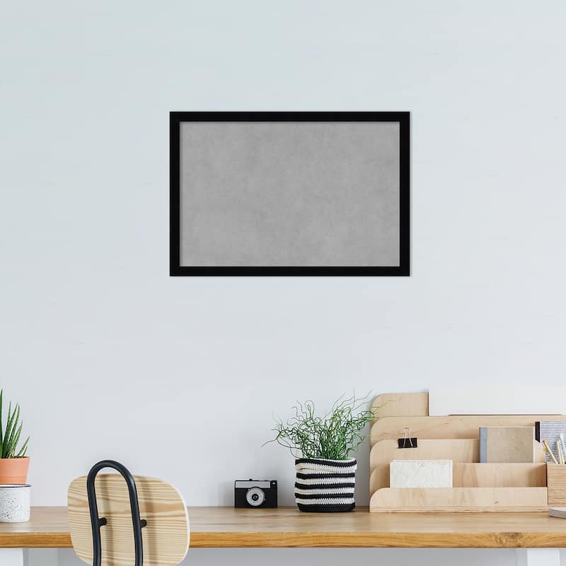 Amanti Art Svelte Noir Black Framed Magnetic Board