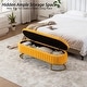 preview thumbnail 114 of 120, Velvet Storage Bench for Bedroom