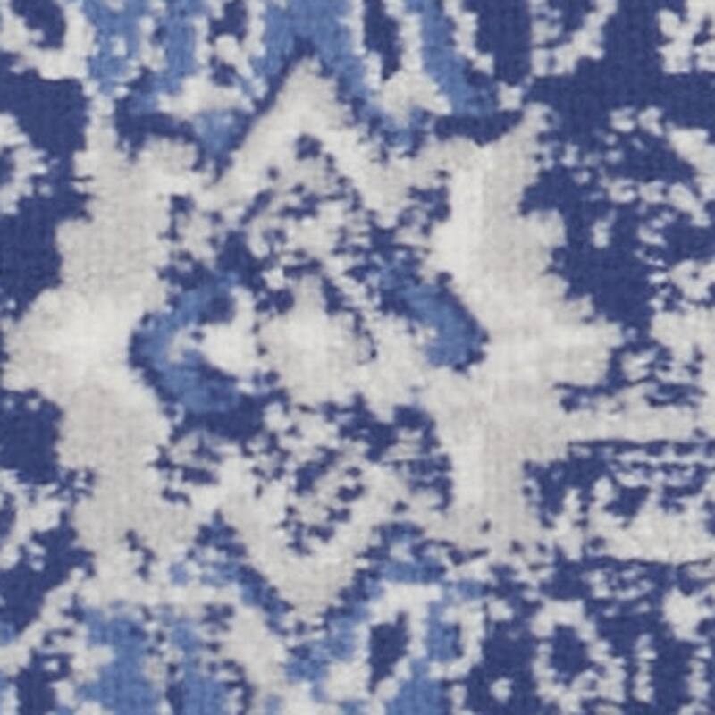 Cacus Power Loomed Abstract Floral Stain Resistant Area Rug By HomeRoots - 72' X '24' X '0.39